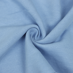 Ткань Футер 3-х нитка, Петля, цвет Светло-Голубой (на отрез)  в Реутове