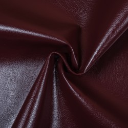 Ткань Дерматин (Кожзам) для мебели, цвет Бордовый (на отрез)  в Реутове