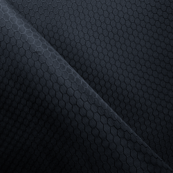 Ткань Оксфорд 300D PU Рип-Стоп СОТЫ, цвет Черный (на отрез)  в Реутове
