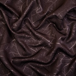 Ткань Блэкаут для штор &quot;Ледовое тиснение цвет Темно-Коричневый&quot; (на отрез)  в Реутове