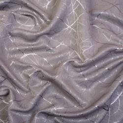 Ткань Блэкаут для штор светозатемняющая 75% &quot;Ледовое тиснение  Серый&quot;   в Реутове