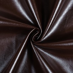 Ткань Дерматин (Кожзам) для мебели, цвет Темно-Коричневый (на отрез)  в Реутове