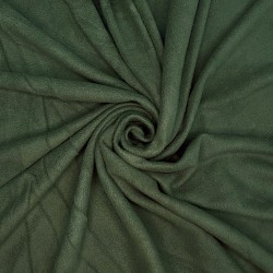 Ткань Флис Односторонний 130 гр/м2, цвет Темный хаки (на отрез)  в Реутове