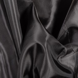 Ткань подкладочная Таффета 190Т, цвет Черный (на отрез)  в Реутове