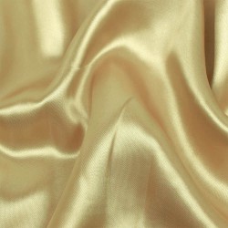 Ткань Атлас-сатин ЛЮКС, цвет Золотой (на отрез)  в Реутове