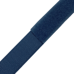 Контактная лента 25мм цвет Синий (велькро-липучка, на отрез)  в Реутове