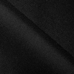 Прорезиненная ткань Оксфорд 600D ПВХ, Черный (на отрез)  в Реутове
