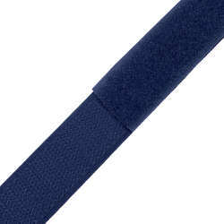 Контактная лента 25мм цвет Тёмно-Синий (Велькро-липучка), на отрез  в Реутове