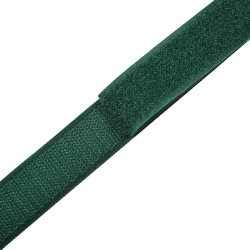 Контактная лента 25мм цвет Зелёный (велькро-липучка, на отрез)  в Реутове