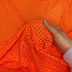 Трикотажная Сетка 75 г/м2, цвет Оранжевый (на отрез)  в Реутове
