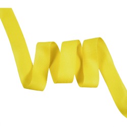 Окантовочная лента-бейка, цвет Жёлтый 22мм (на отрез)  в Реутове