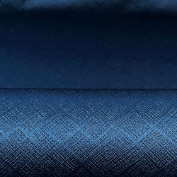 Ткань Блэкаут для штор светозатемняющая 100% &quot;Орнамент Синий&quot; (на отрез)  в Реутове